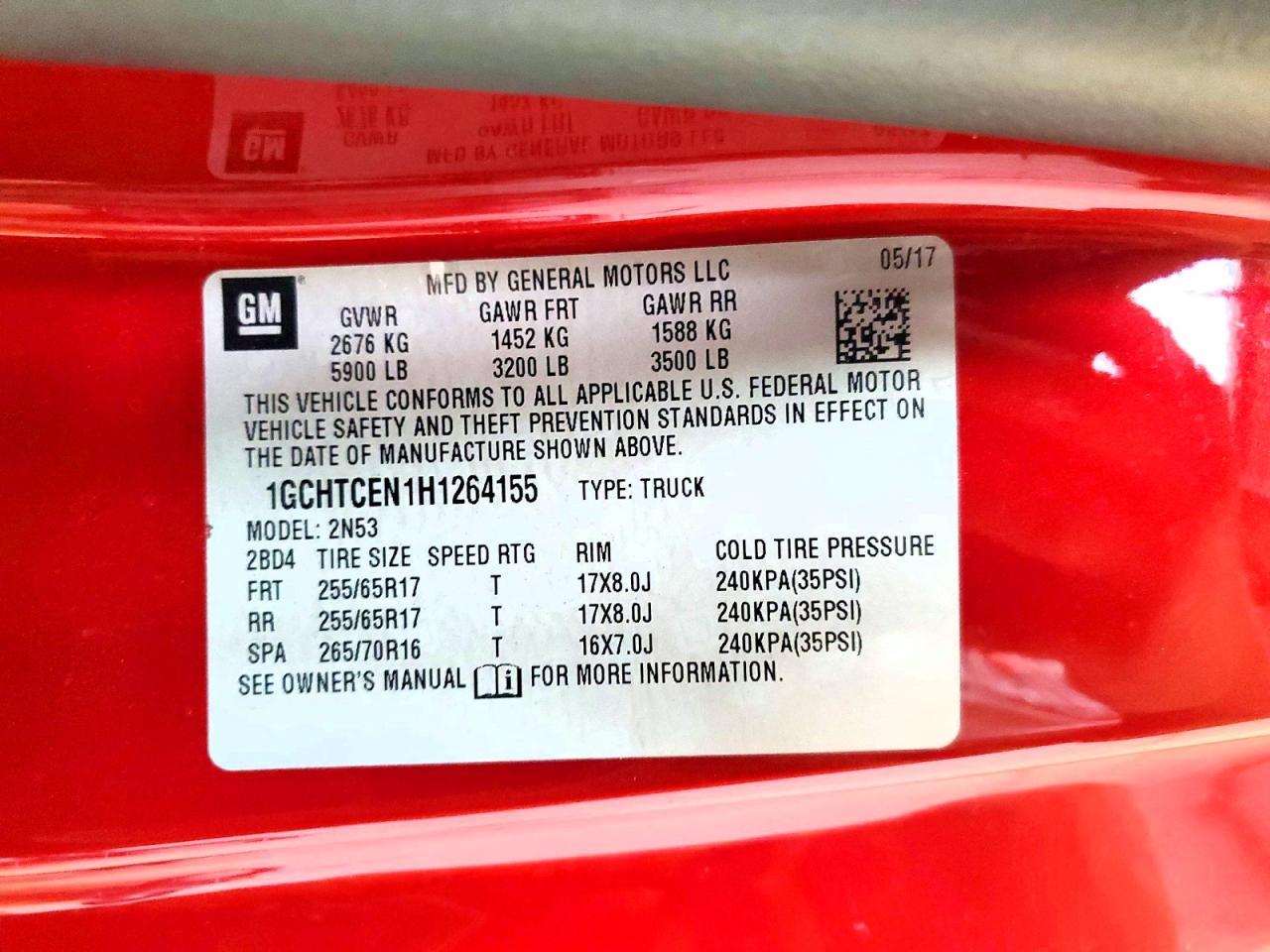 2017 Chevrolet Colorado LT