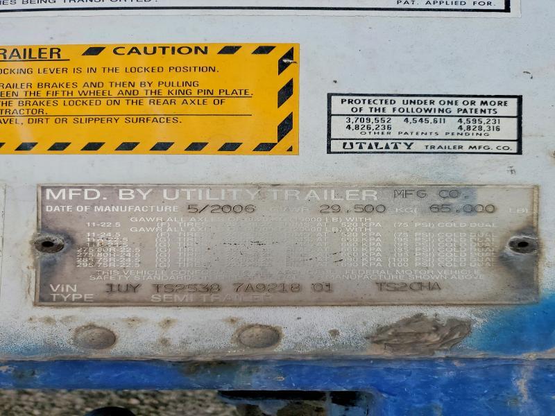 2007 Utility TS2CHA DRY Van Trailer