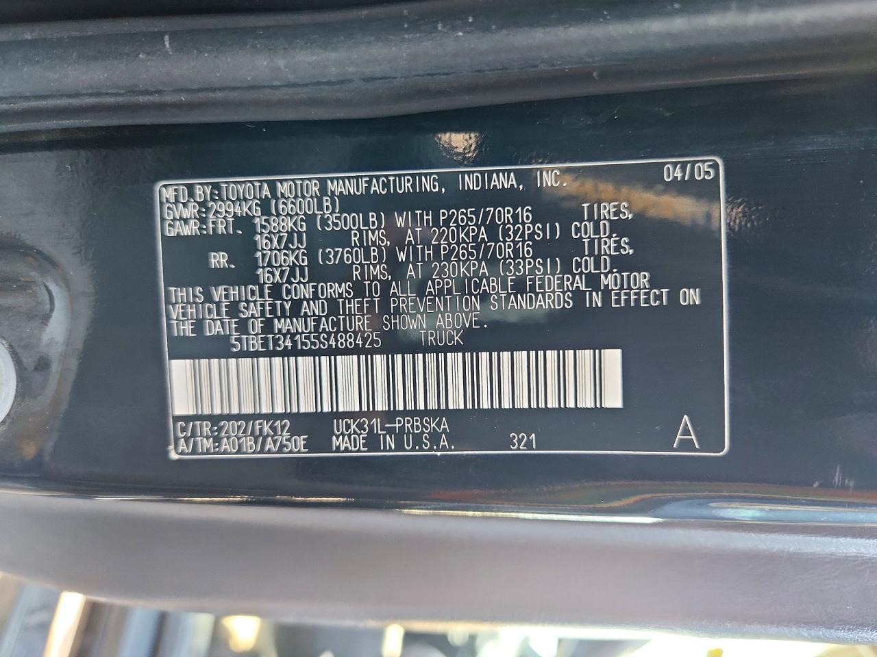 2005 Toyota Tundra Double Cab SR5