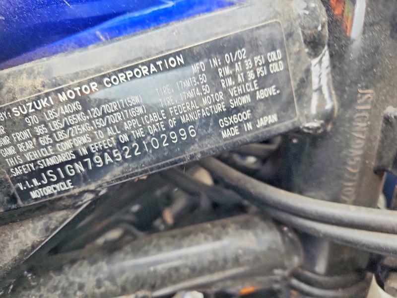 2002 Suzuki GSX600 F