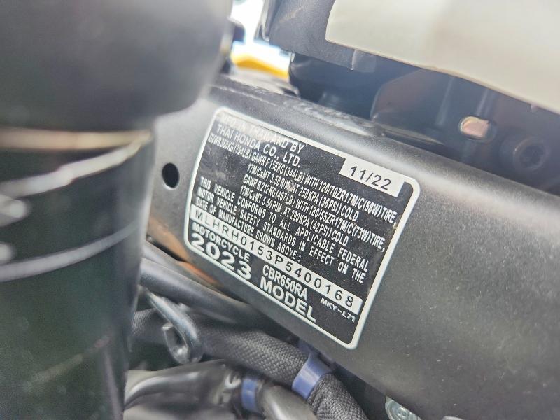2023 Honda CBR650 RA