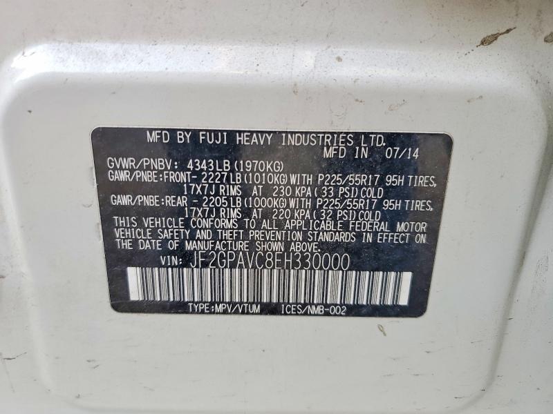2014 Subaru Xv Crosstrek 2.0 Premium