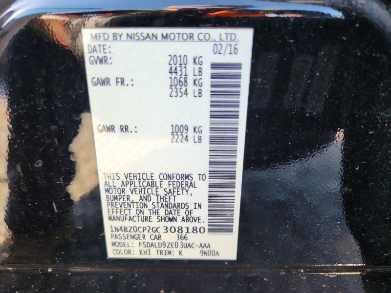 2016 Nissan Leaf sv