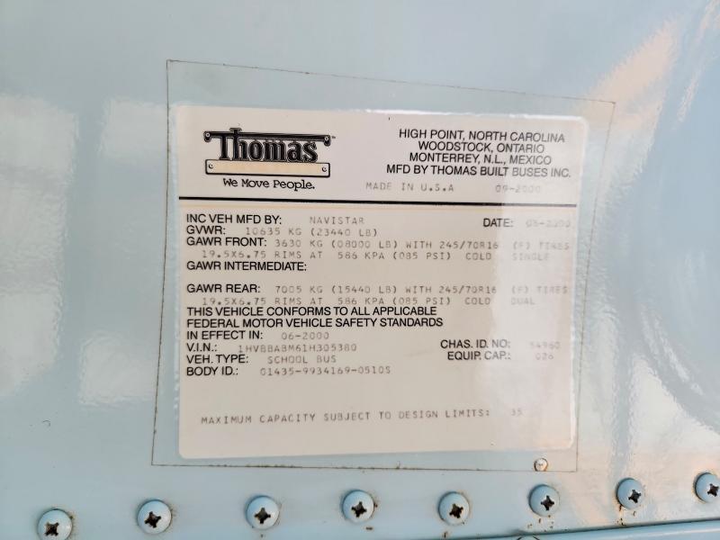 2001 International 3000 3800
