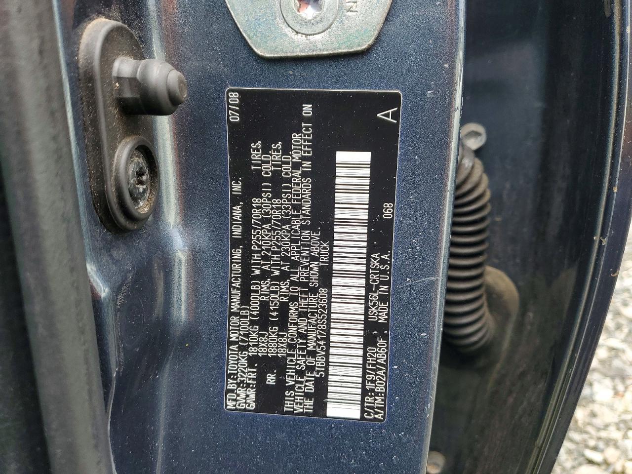 2008 Toyota Tundra Grade