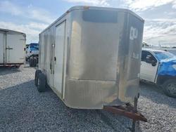 Salvage trucks for sale at Riverview, FL auction: 2015 Arising Industries 716VTDW Enclosed Cargo Trailer