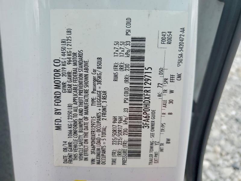 2015 Ford Fusion se