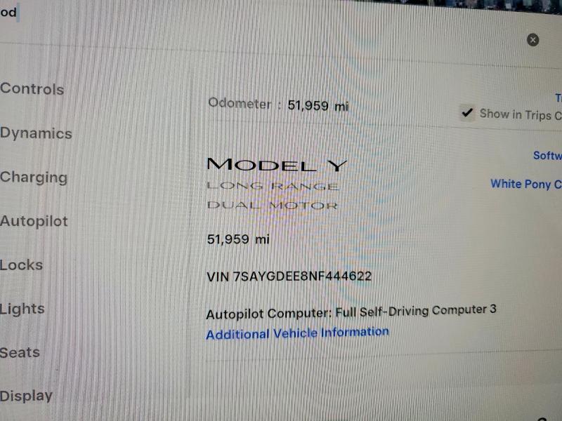 2022 Tesla Model y
