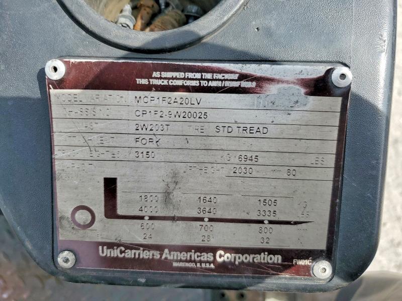 2016 Unicariers 2016 Unicarriers MCP1F2A20LV Forklift