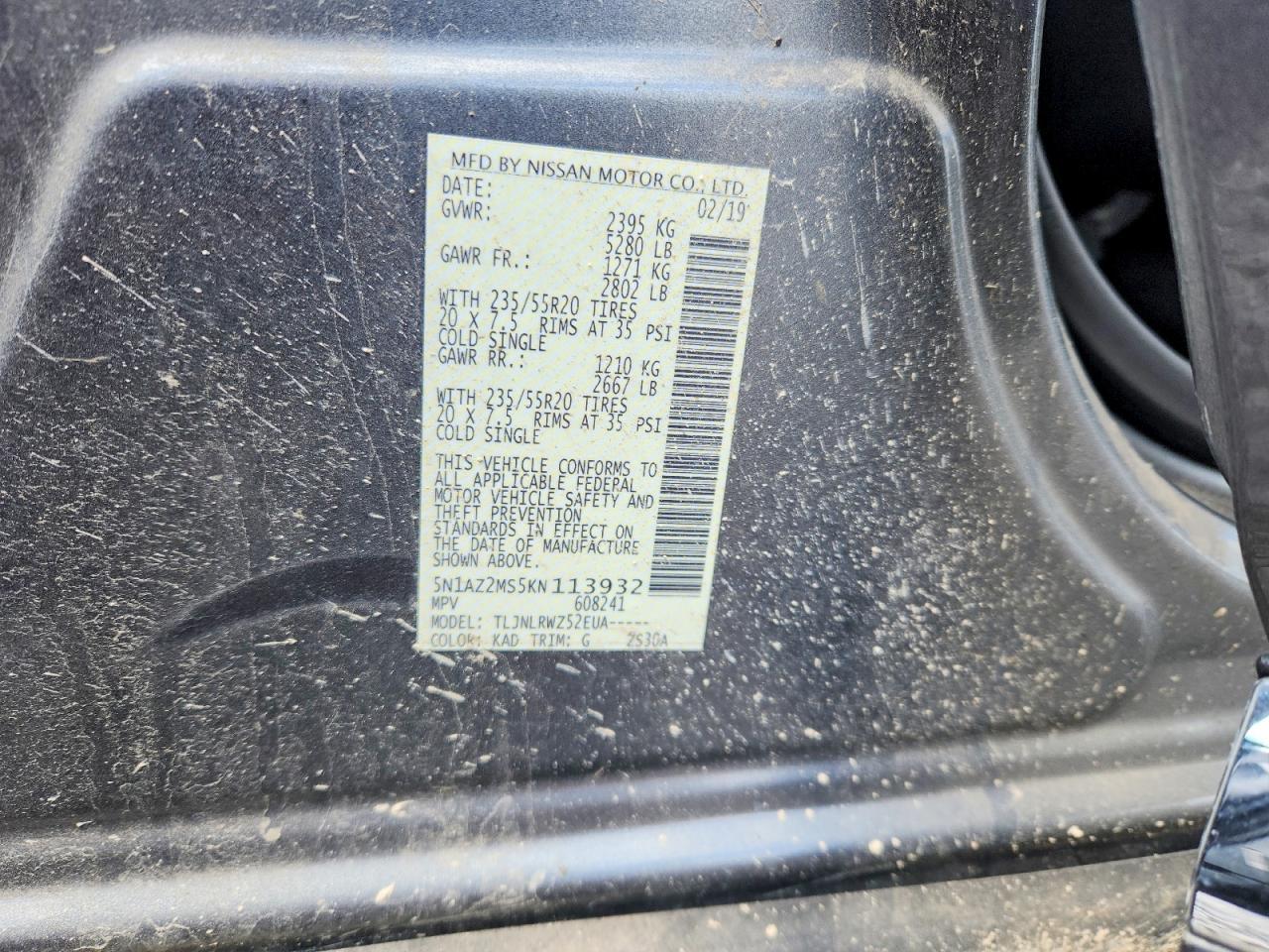 2019 Nissan Murano sl