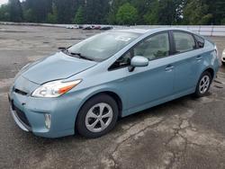 Salvage cars for sale from Copart Arlington, WA: 2013 Toyota Prius two
