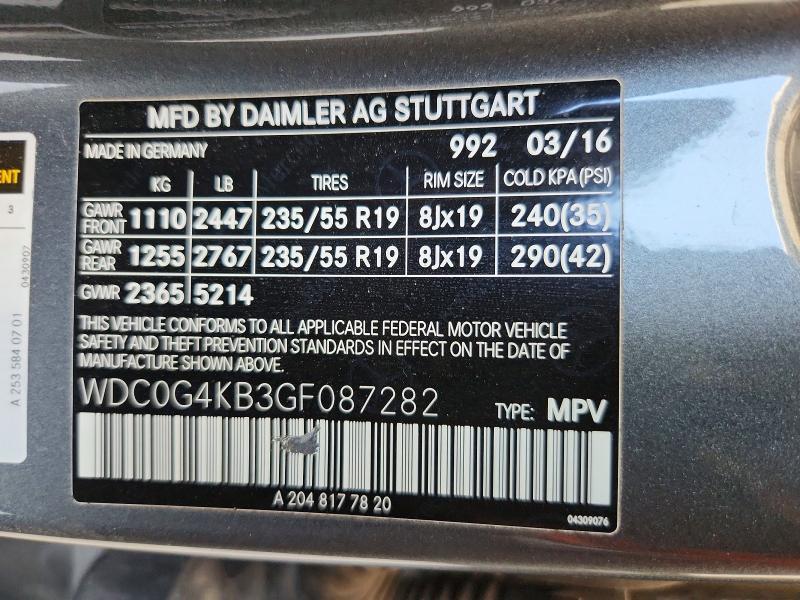 2016 Mercedes-Benz Glc 300 4matic