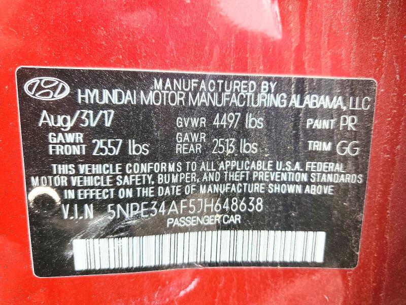 2018 Hyundai Sonata