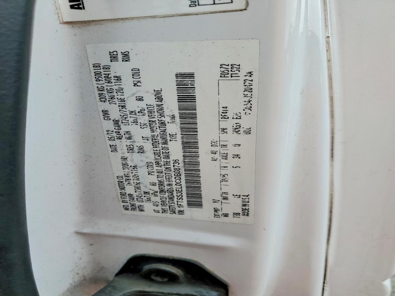 2012 Ford Econoline E350 Super Duty Van
