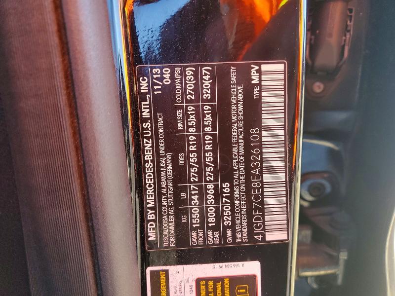 2014 Mercedes-Benz Gl 450 4matic