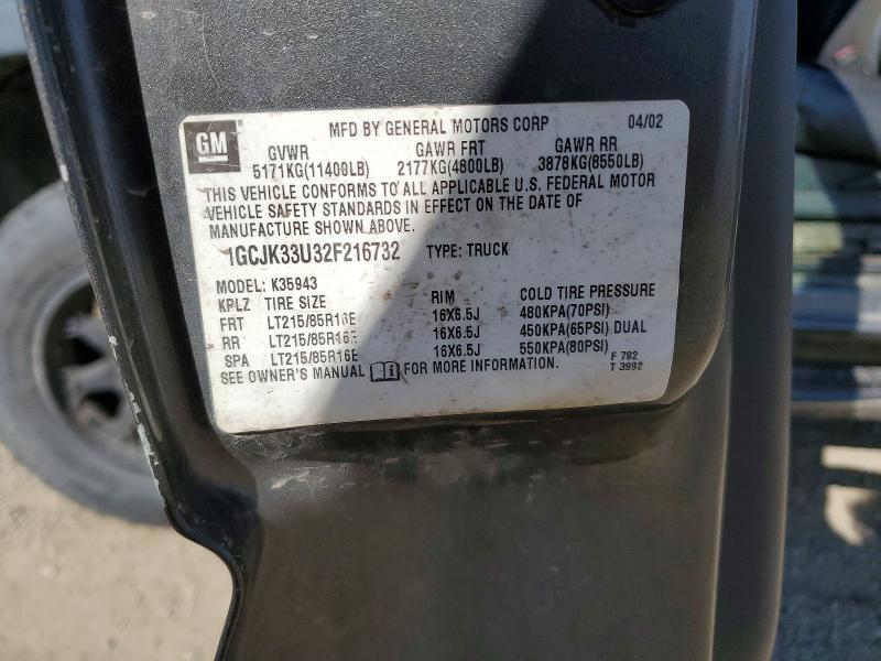 2002 Chevrolet Silverado K3500