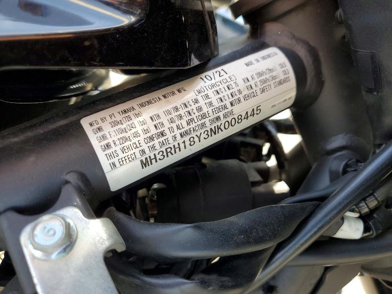 2022 Yamaha YZFR3 A