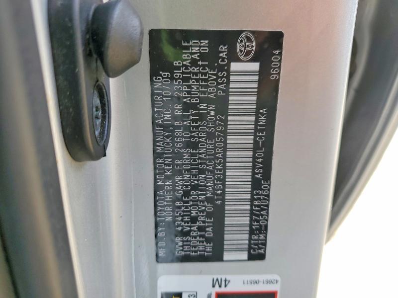 2010 Toyota Camry le