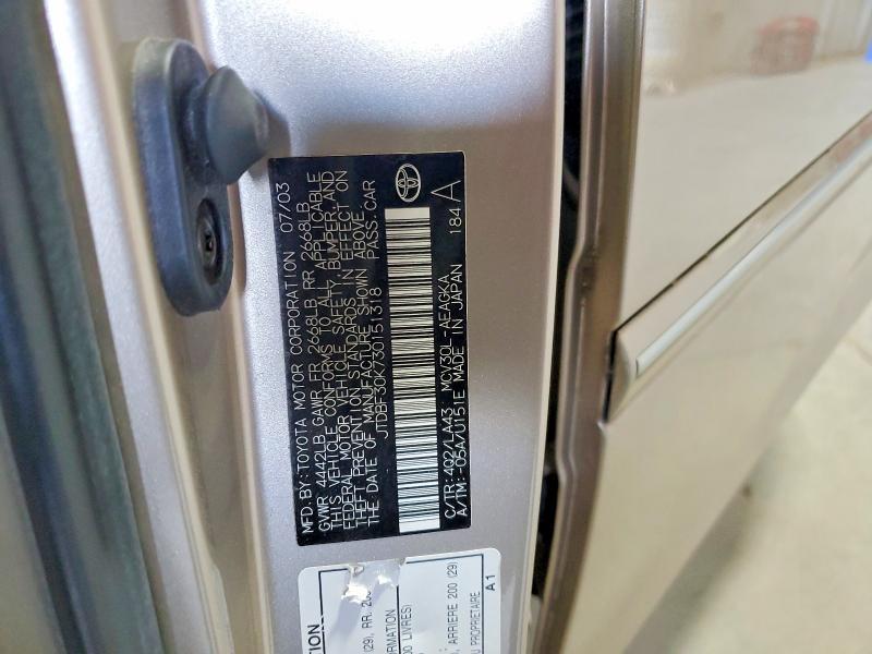 2003 Toyota Camry xle V6