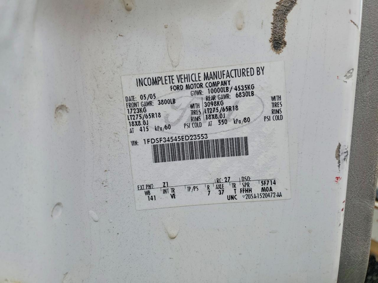 2005 Ford F350 SRW Super Duty