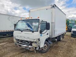 Salvage trucks for sale at Elgin, IL auction: 2013 Mitsubishi Fuso 2013 Mitsubishi FE FEC72S BOX Truck