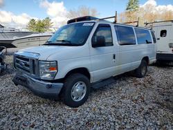 Salvage trucks for sale at West Warren, MA auction: 2014 Ford Econoline E350 Super Duty Wagon