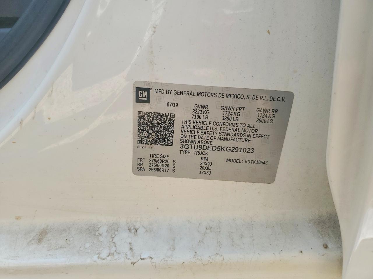 2019 GMC Sierra K1500 SLT