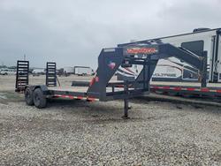 Salvage trucks for sale at Houston, TX auction: 2022 East Texas Long Horn 20' LOWBOY-7K Equipment Trailer