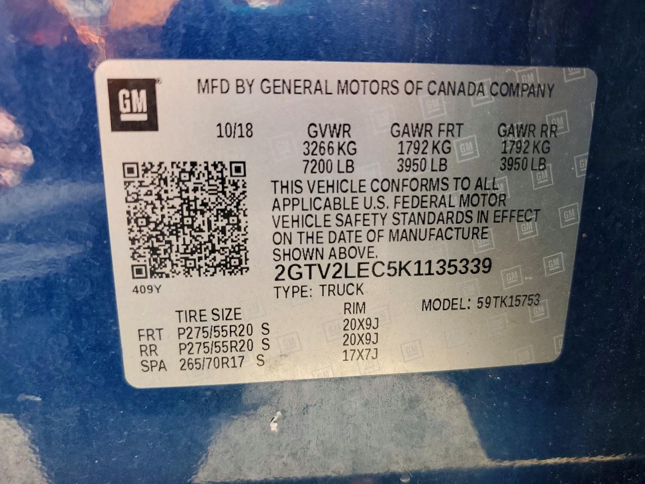 2019 GMC Sierra Limited K1500