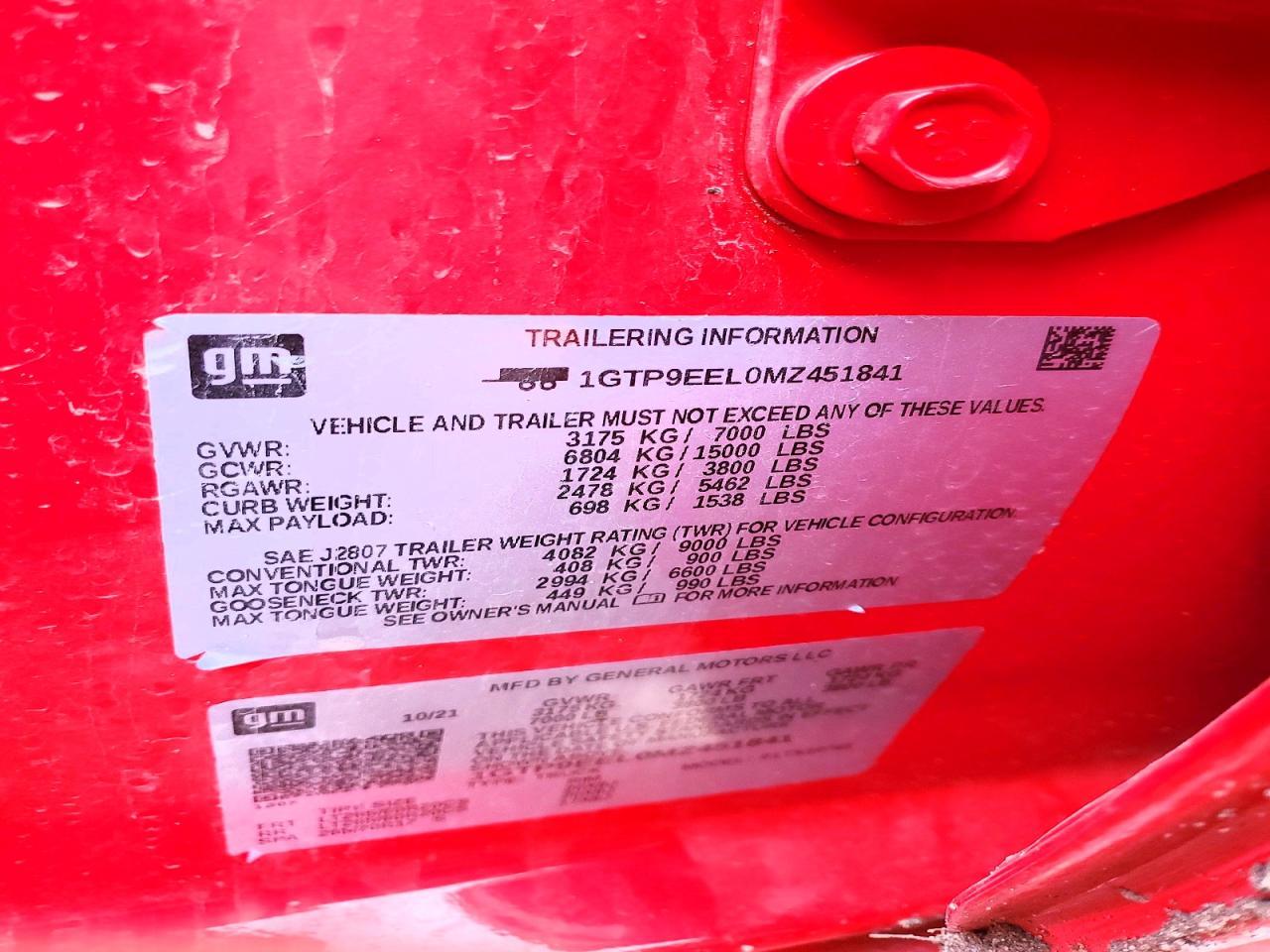 2021 GMC Sierra K1500 AT4