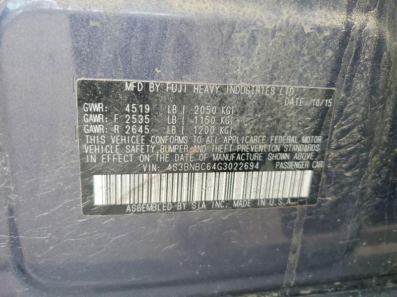 2016 Subaru Legacy 2.5i Premium
