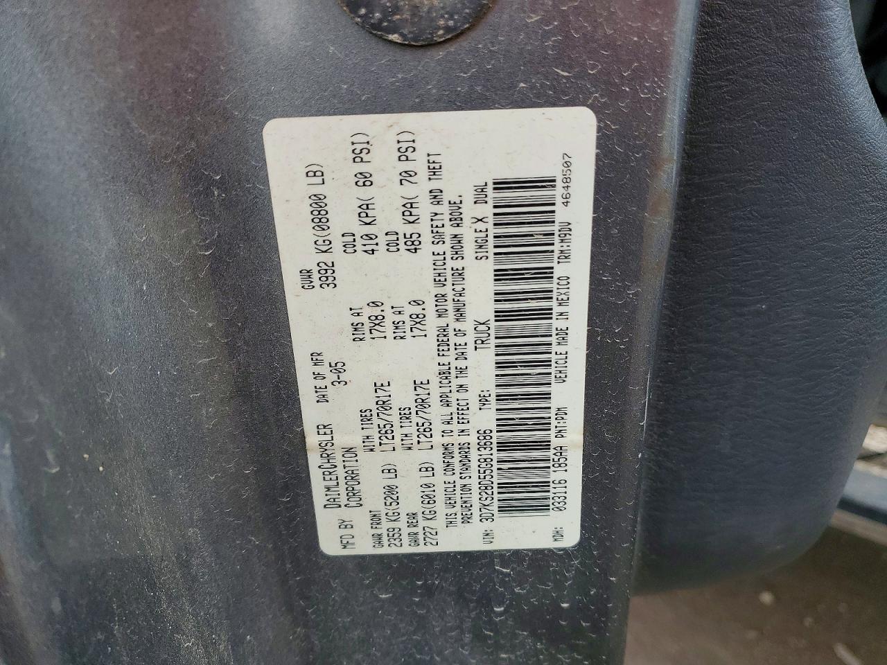 2005 Dodge RAM 2500 ST