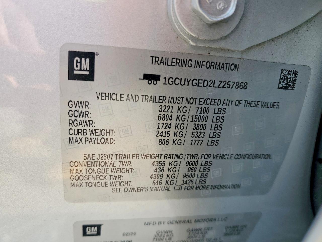 2020 Chevrolet Silverado K1500 LTZ
