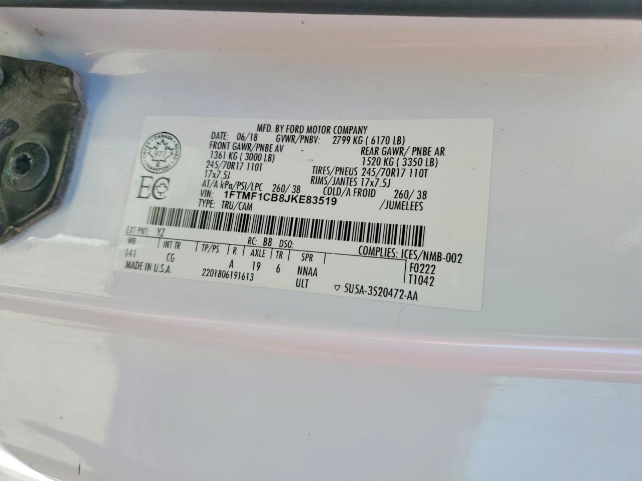 2018 Ford F150