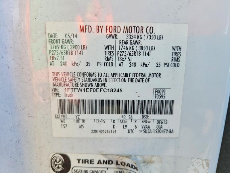 2014 Ford F150 Supercrew