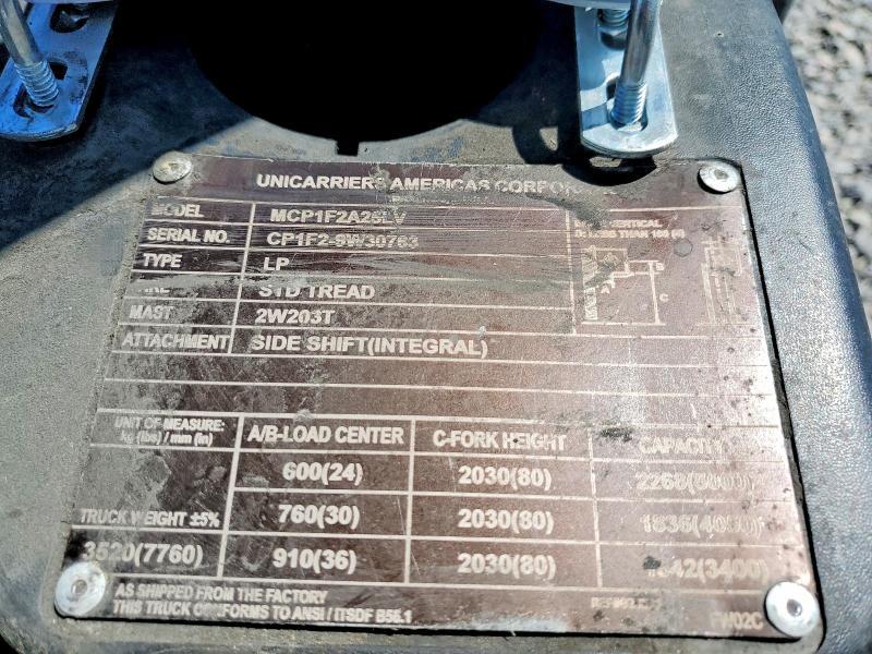 2019 Unicariers 2019 Unicarriers MCP1F2A25LV Forklift