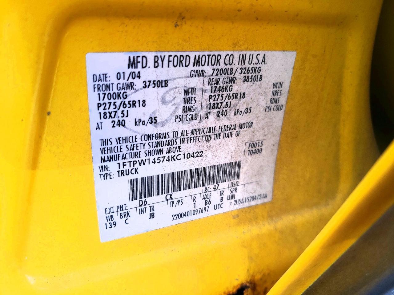 2004 Ford F150 Supercrew