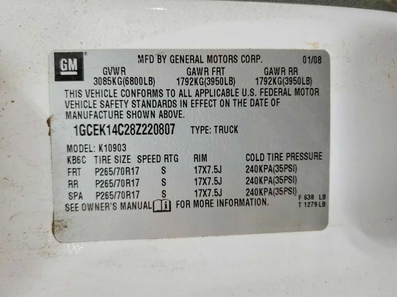 2008 Chevrolet Silverado K1500