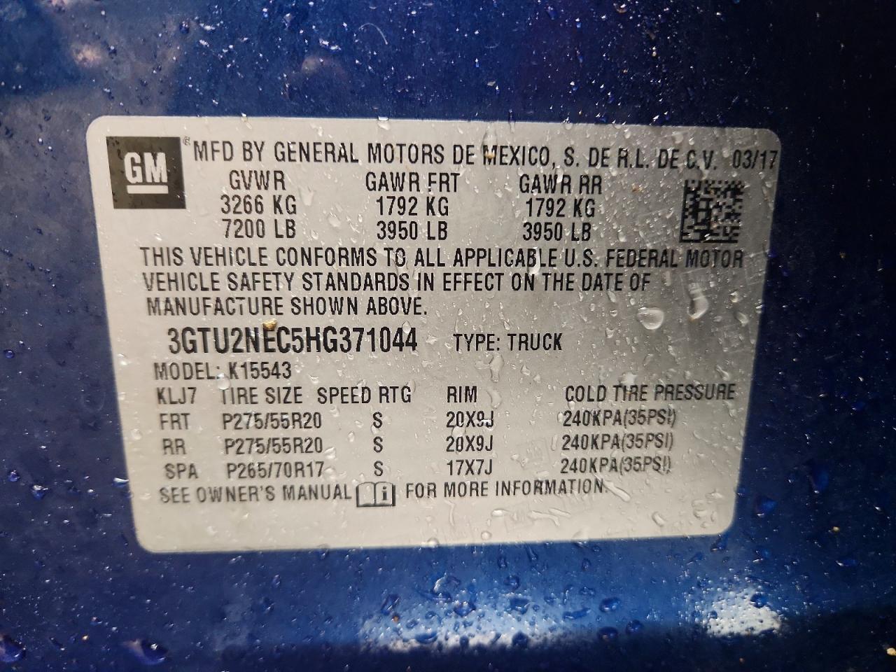 2017 GMC Sierra K1500 SLT