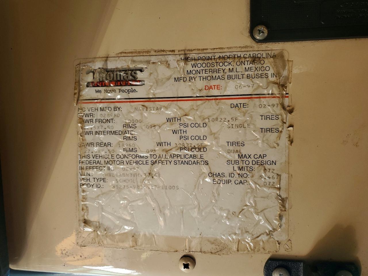 1997 International 3000 3800