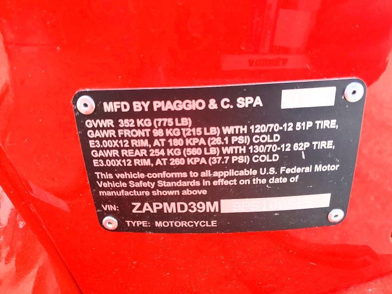 2023 Vespa Gts/sei Giorni 300
