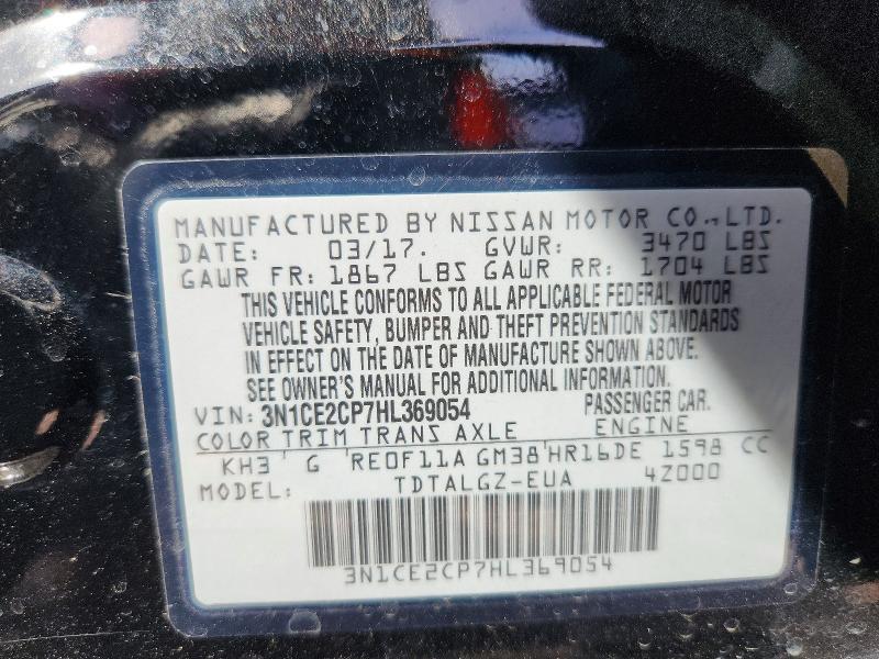 2017 Nissan Versa Note sr