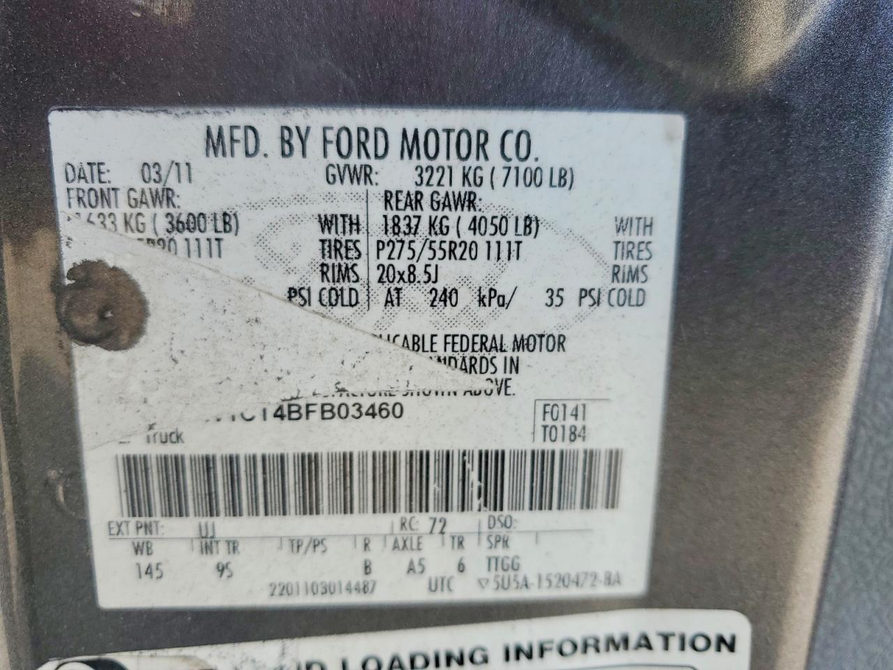 2011 Ford F150 Supercrew