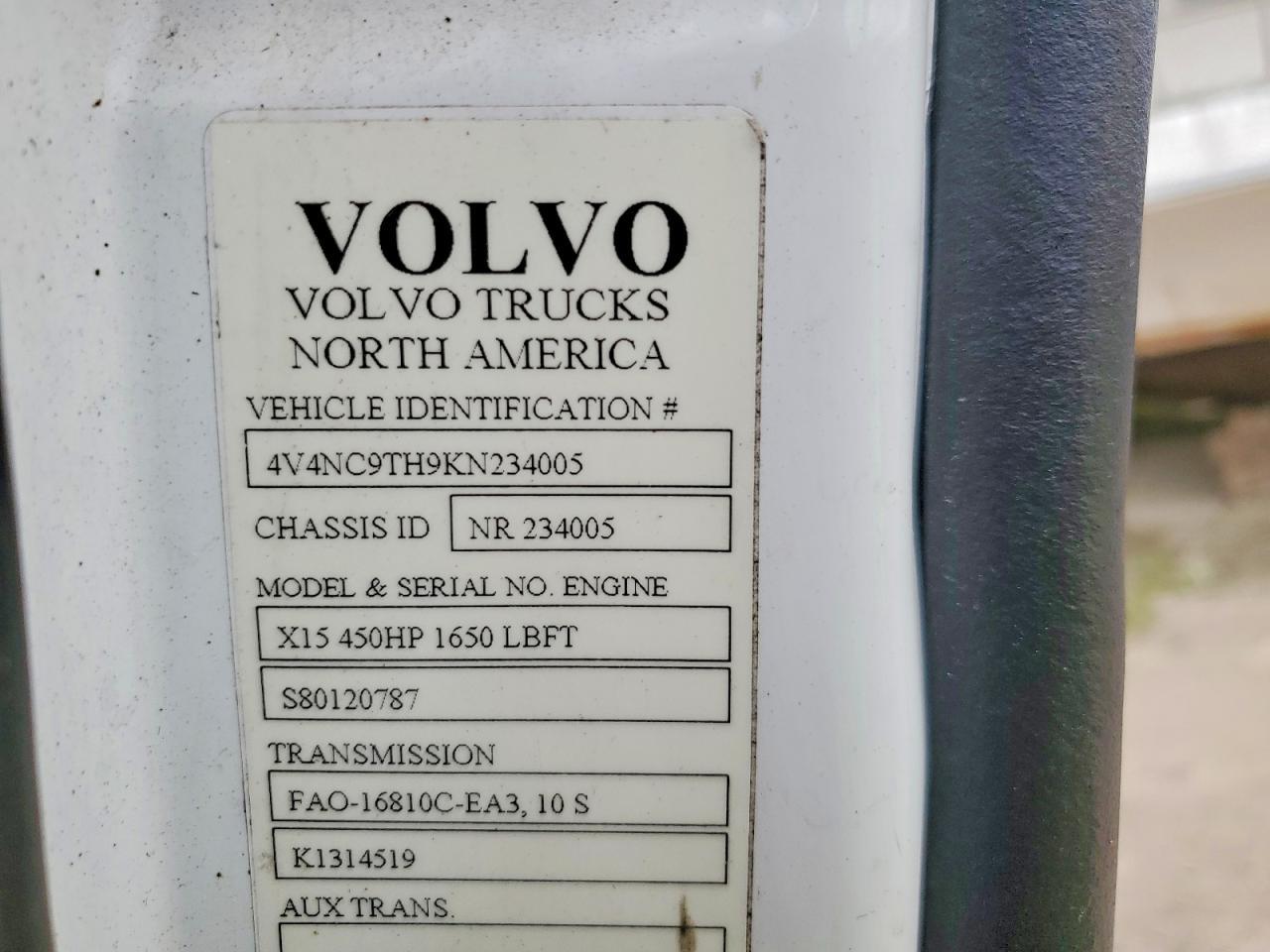 2019 Volv O VNL Semi Truck