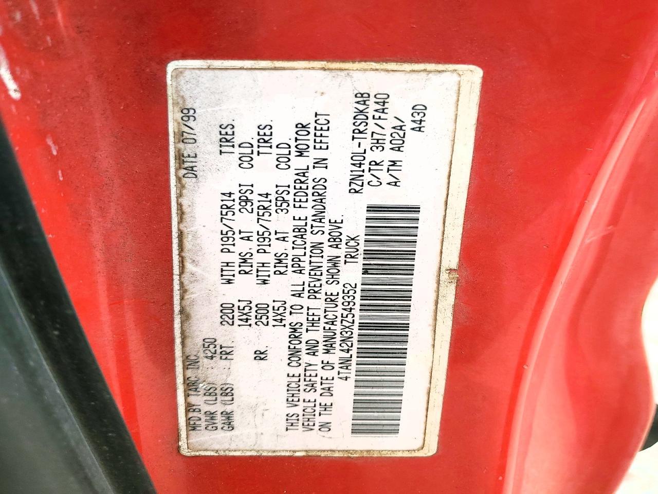 1999 Toyota Tacoma Base