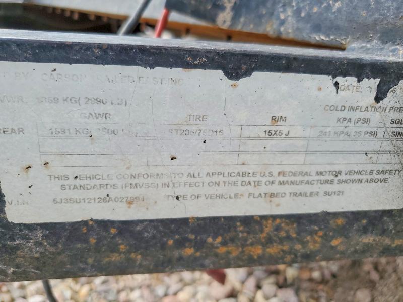 2006 Carson 2001 Carson Utility Trailer