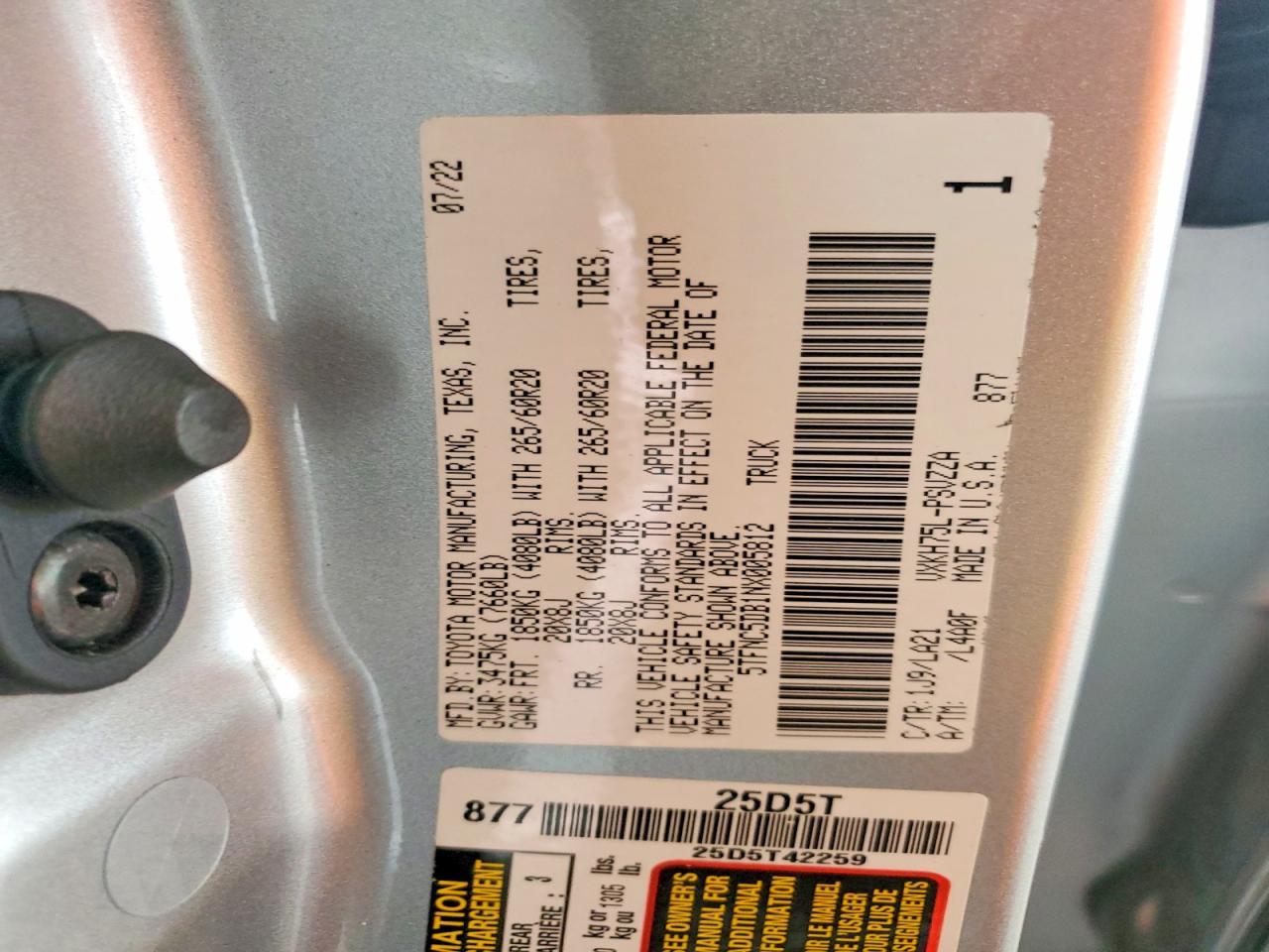2022 Toyota Tundra Platinum HV