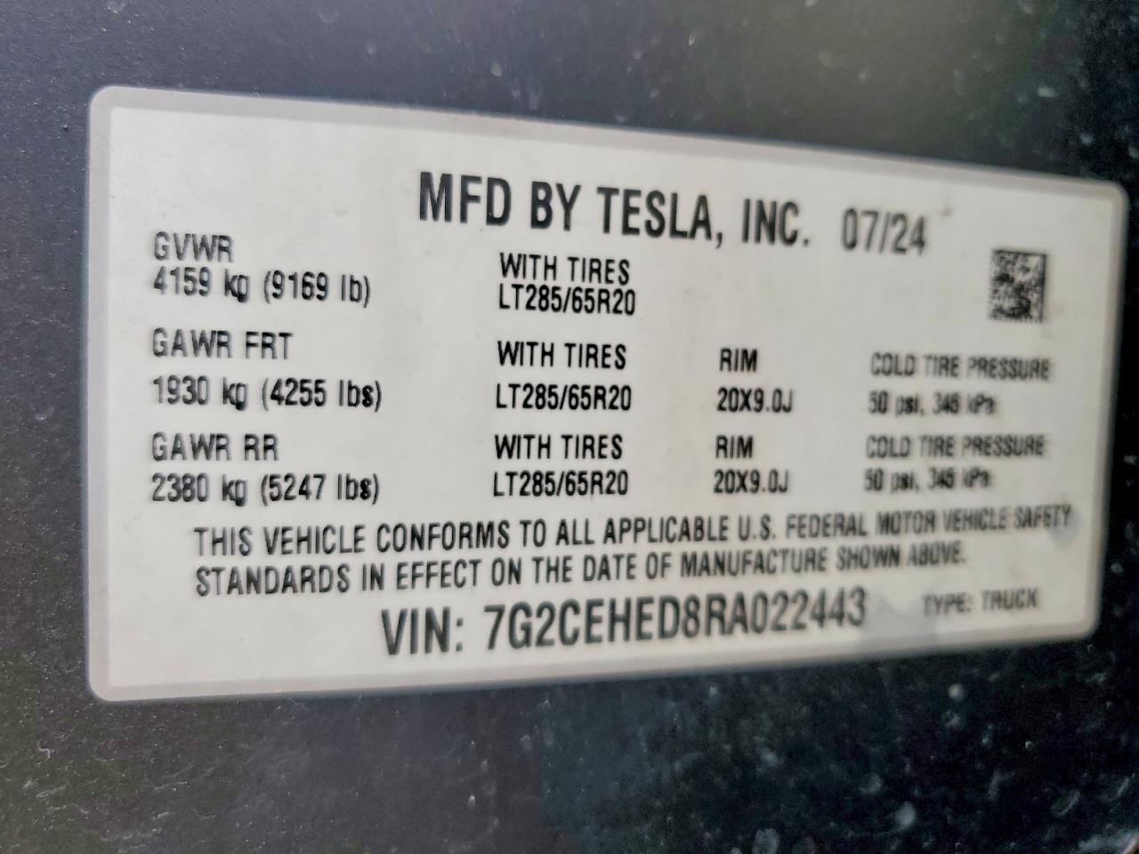 2024 Tesla Cybertruck