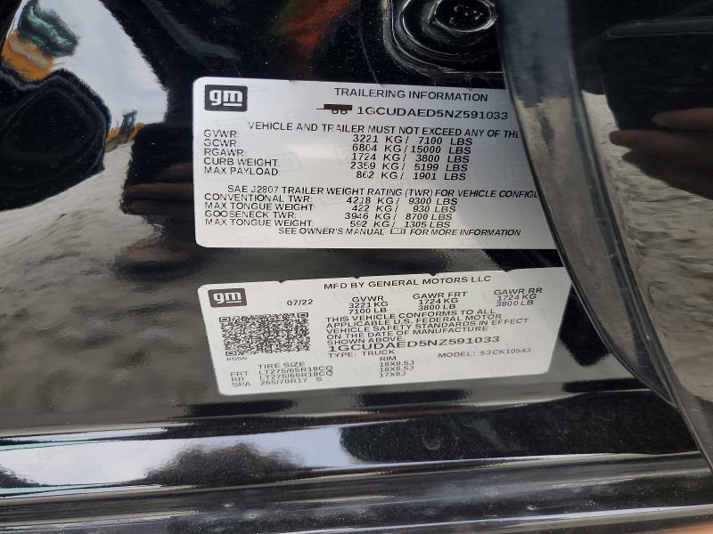 2022 Chevrolet Silverado K1500