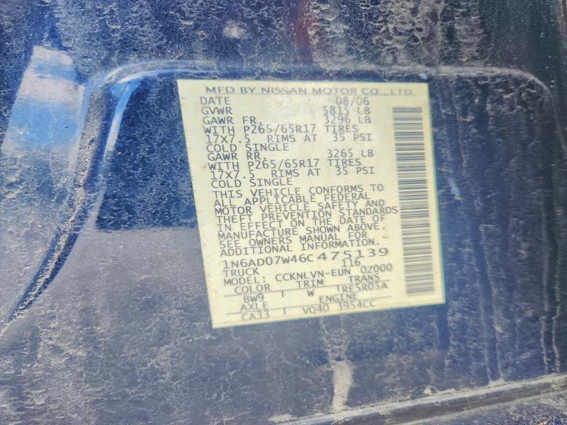 2006 Nissan Frontier SE